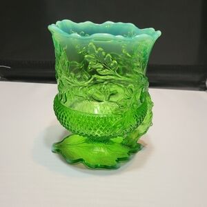 Vintage Mosser oak leaf glass